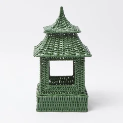Hot Mrs. Alice Green Rattan Pagoda Lantern