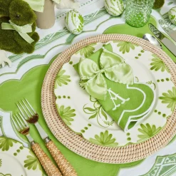 New Mrs. Alice Green Saddle Stitch Napkin Bows (Set Of 4)