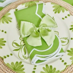 New Mrs. Alice Green Saddle Stitch Napkin Bows (Set Of 4)