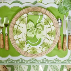 New Mrs. Alice Green Saddle Stitch Napkin Bows (Set Of 4)