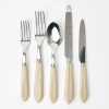 Outlet Mrs. Alice Grey Horn Cutlery Set (5 Piece)