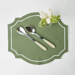 Mrs. Alice Grey Horn Salad Servers