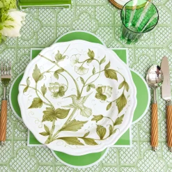 Clearance Mrs. Alice Hand Painted Hummingbird Dinner Plate