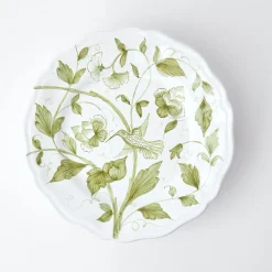 Clearance Mrs. Alice Hand Painted Hummingbird Dinner Plate