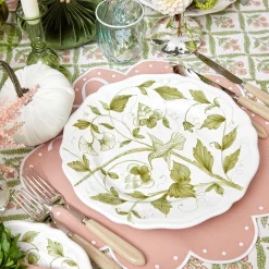 Clearance Mrs. Alice Hand Painted Hummingbird Dinner Plate