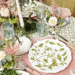 Clearance Mrs. Alice Hand Painted Hummingbird Dinner Plate