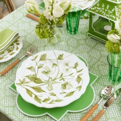 Clearance Mrs. Alice Hand Painted Hummingbird Dinner Plate