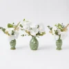 Clearance Mrs. Alice Hand Painted Tole Bud Vases (Set Of 3)