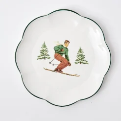 Online Mrs. Alice Heidi & Hans Skier Dinner Plate (Set Of 4)