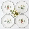 Sale Mrs. Alice Heidi & Hans Skier Dinner Plate (Set Of 4)
