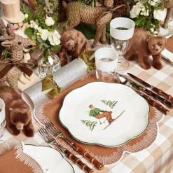 Sale Mrs. Alice Heidi & Hans Skier Dinner Plate (Set Of 4)