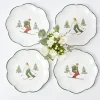 Mrs. Alice Heidi & Hans Skier Starter Plates (Set Of 4)