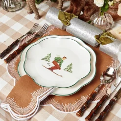 Mrs. Alice Heidi & Hans Skier Starter Plates (Set Of 4)