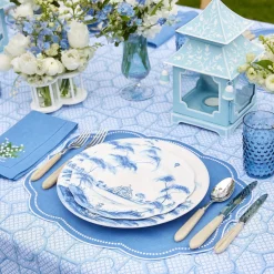 Best Mrs. Alice Hobnail Navy Glasses & Jug Set