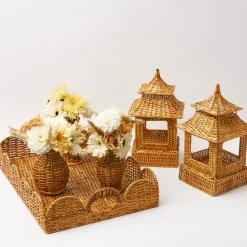 Best Mrs. Alice Honey Rattan Pagoda Lantern