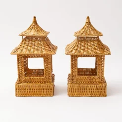 Best Mrs. Alice Honey Rattan Pagoda Lantern