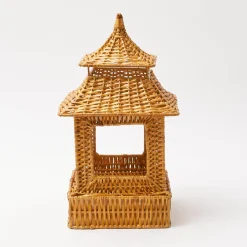 Mrs. Alice Honey Rattan Pagoda Lantern