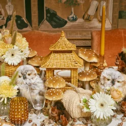 Mrs. Alice Honey Rattan Pagoda Lantern