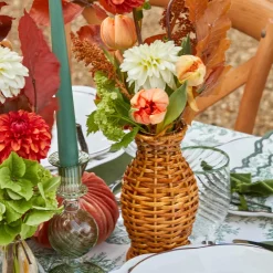 Mrs. Alice Honey Rattan Vase (Set Of 3)