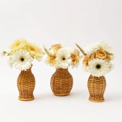 Hot Mrs. Alice Honey Rattan Vase (Set Of 3)