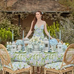 Clearance Mrs. Alice Hydrangea Seat Pad Cushions (Set Of 4)