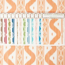 Hot Mrs. Alice Ikat Stripe Fabric