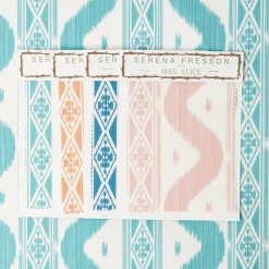 Sale Mrs. Alice Ikat Stripe Fabric