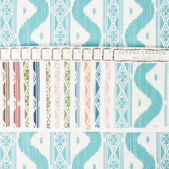 Sale Mrs. Alice Ikat Stripe Fabric