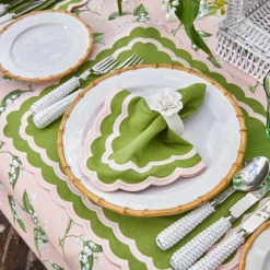 Online Mrs. Alice Isla Green & Pink Placemats & Napkins (Set Of 4)