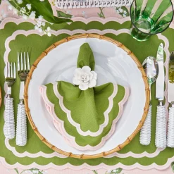 Clearance Mrs. Alice Isla Green & Pink Placemats (Set Of 4)