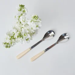 Discount Mrs. Alice Ivory Salad Servers
