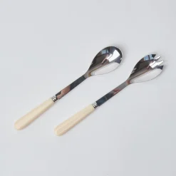 Discount Mrs. Alice Ivory Salad Servers