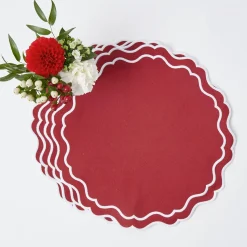 Mrs. Alice Katherine Berry Red Placemats (Set Of 4)