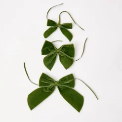 Clearance Mrs. Alice Large Forest Green Napkin Bow (Pair)