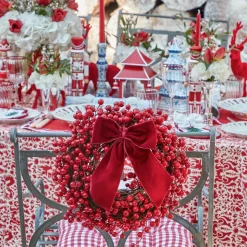 Mrs. Alice Large Ruby Red Velvet Bow