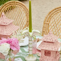 Outlet Mrs. Alice Large White Palm Candle Holder