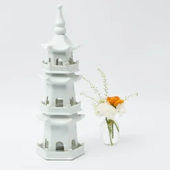 Best Mrs. Alice Large White Porcelain Pagoda
