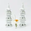 Online Mrs. Alice Large White Porcelain Pagodas (Pair)