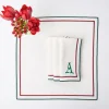 Mrs. Alice Liberty Candy Cane Napkins (Set Of 4)