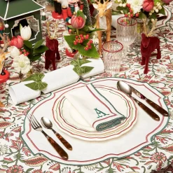 Mrs. Alice Liberty Candy Cane Napkins (Set Of 4)