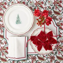 Mrs. Alice Liberty Candy Cane Napkins (Set Of 4)