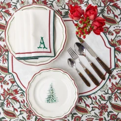 Mrs. Alice Liberty Candy Cane Napkins (Set Of 4)