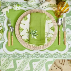 Best Mrs. Alice Light Brown Rattan Effect Cutlery (4Pcs)