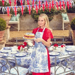 Mrs. Alice Lilibet Toile Frilled Apron