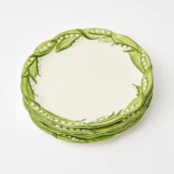 Hot Mrs. Alice Lily Of The Valley Dinner Plates (Set Of 4)
