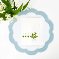 Discount Mrs. Alice Lily Of The Valley White Linen Napkins (Set Of 4)