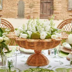 Online Mrs. Alice Luciana Rattan Scalloped Bowl