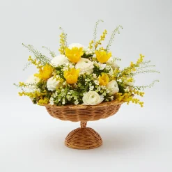 Online Mrs. Alice Luciana Rattan Scalloped Bowl