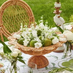Online Mrs. Alice Luciana Rattan Scalloped Bowl