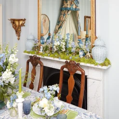 Best Mrs. Alice Madeline Azure Candle Holders (Pair)